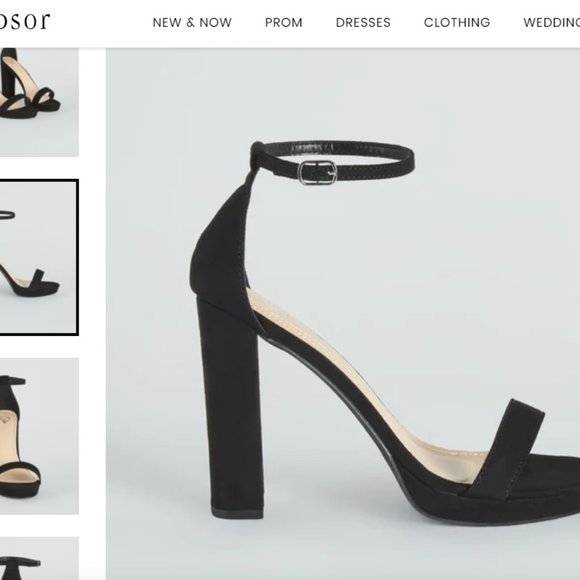 Essential Suede Platform Heels - Picture 2 of 2